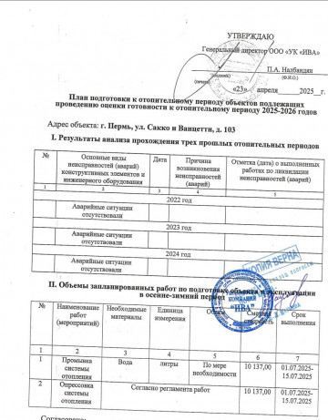 Планы подготовки к отопительному сезону 2025-2026